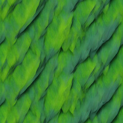 seamless texture of iridescent green feathers