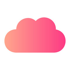 cloud storage gradient icon