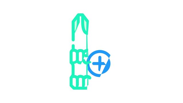 phillips head screwdriver bit color icon animation