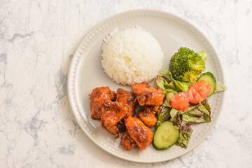 ヤンニョムチキンランチ