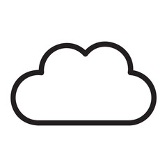 cloud storage line icon