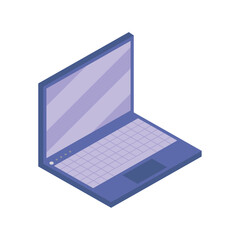 laptop computer portable isometric
