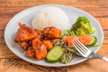 ヤンニョムチキンランチ