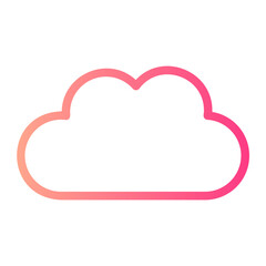 cloud storage gradient icon