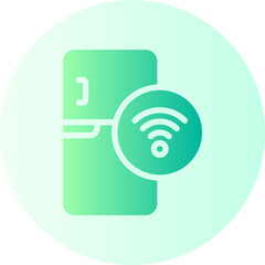 smart refrigerator gradient icon