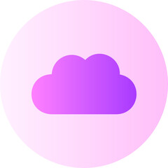 cloud storage gradient icon