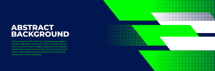 Abstract blue banner design vector, dynamic sporty horizontal background template for media promotion or web banner
