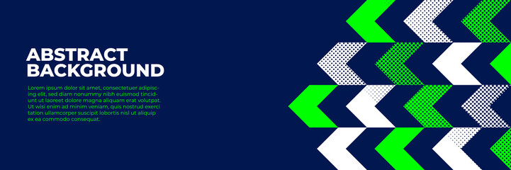 Abstract blue banner design vector, dynamic sporty horizontal background template for media promotion or web banner © fajarnuxs