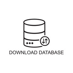 download database icon , data center icon