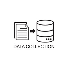 data collection icon , server icon