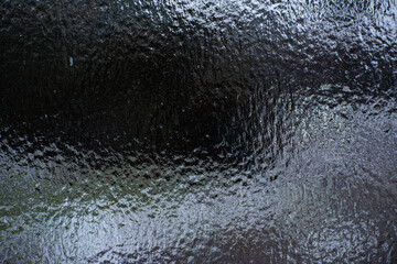 Winter Ice Snow Storm in Lviv, Ukraine. Icicles are forming from freezing rain. Winter scene....