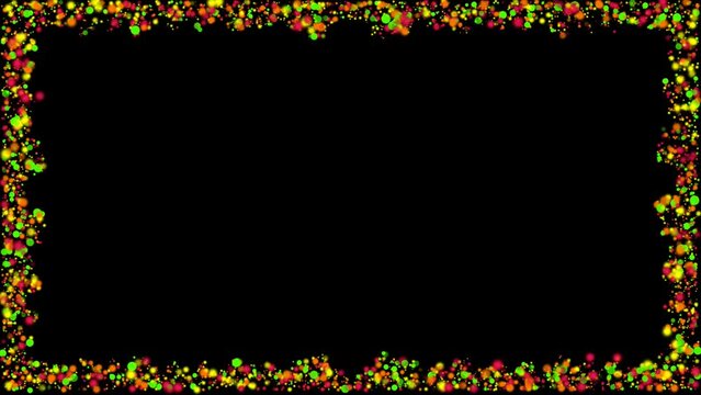 frame made of splashes