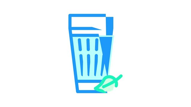 ayran milk product color icon animation