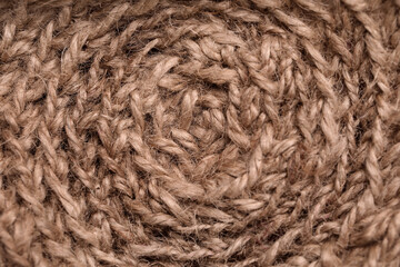 Closeup view of rustic rattan texture as background