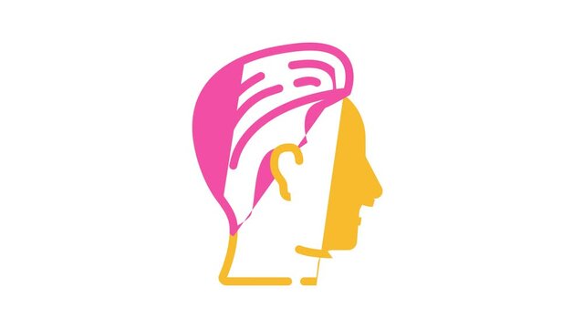 undercut hairstyle male color icon animation