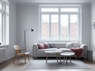 Fototapeta premium Expensive modern living room with contemporary furniture