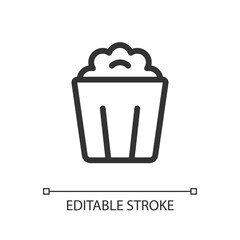 Cinema location pixel perfect linear ui icon. Motion-picture theater. Search for place on map. GUI, UX design. Outline isolated user interface element for app and web. Editable stroke. Arial font used