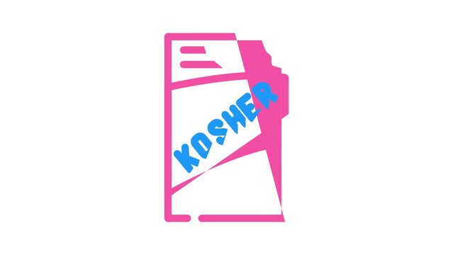kosher salt color icon animation