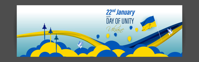 Fototapeta na wymiar Vector illustration for Day of Unity of Ukraine