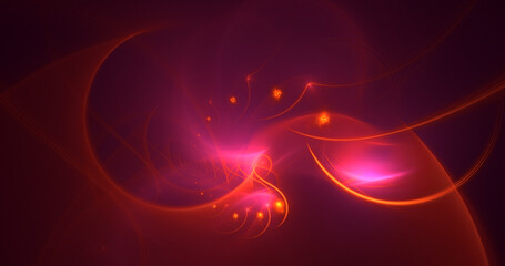 Obraz premium 3D rendering abstract colorful fractal light background