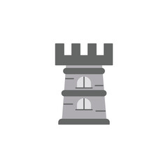 the castle tower icon is suitable for your web, apk or project with a medieval theme