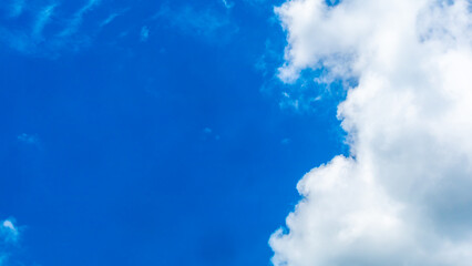Fototapeta na wymiar blue cloudy sky as background