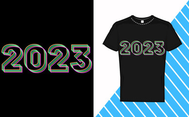 Happy New Year 2023 T shirt design