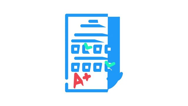 education kid leisure color icon animation