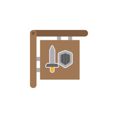 the weapon shop icon is suitable for your web, apk or project with a medieval war theme