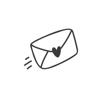 mail envelope with heart icon