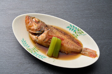 日本料理、あらかぶの煮付け