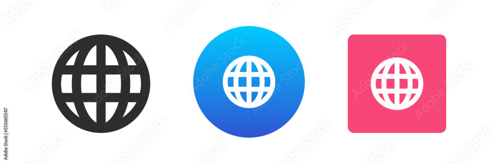 Poster internet connection browser cyberspace global navigation technology icon set vector flat