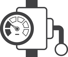 gauges for machines illustration in minimal style