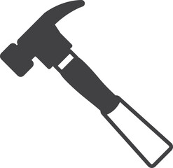 hammer illustration in minimal style