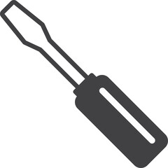 screwdriver illustration in minimal style