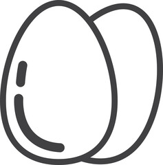 Chicken or duck eggs illustration in minimal style