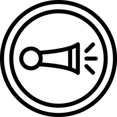 Horn Vector Icon Design Illustration