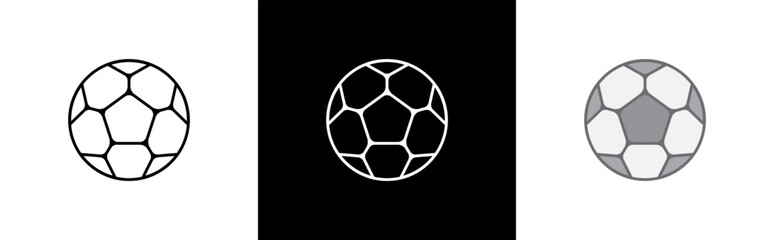 Fototapeta premium Soccer ball icon. football symbol sign for sports apps and websites 