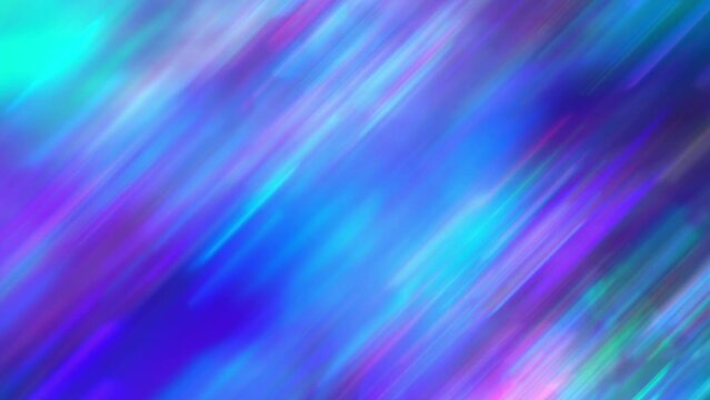 Moving diagonal stripes. Gradient magenta pink purple blue unicorn colors. Blurred abstract background