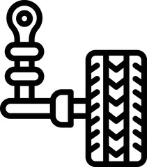 Auto suspension Vector Icon Design Illustration