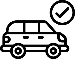 Car protection Vector Icon Design Illustration