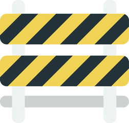 under construction sign illustration in minimal style