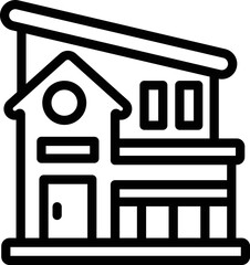 Villa Vector Icon Design Illustration