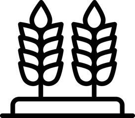 Wheat Vector Icon Design Illustration