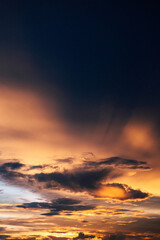 sunset in the sky