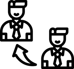 Referral Vector Icon Design Illustration