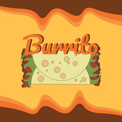 Mexican tacos and burritos design element, banner promotion, social media post or landing page