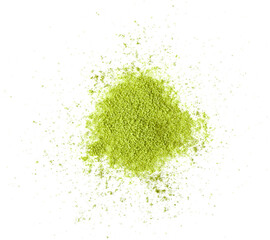 matcha green tea powder isolated on transparent png