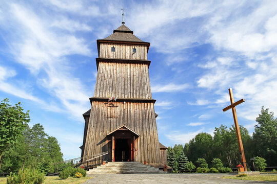 Wooden church, parish of the Transfiguration in Cmolas. Subcarpathian Poland.
