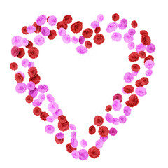 Beautiful Roses forming lovely heart shape on transparent background (3D Rendering RGBA PNG)